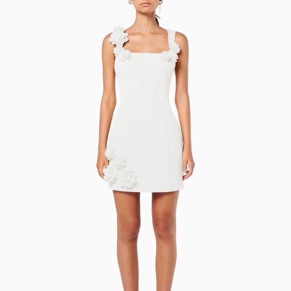 Elliatt White Floral Embellished Mini Dress - Picture 4 of 4